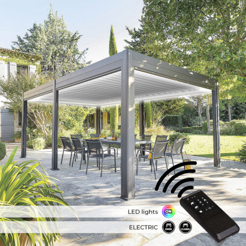 Kerti alumínium pavilon elektromos MEGAN 6x3