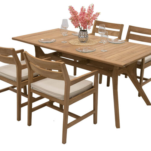 Teak kerti elrendezés WINSTON 1+4