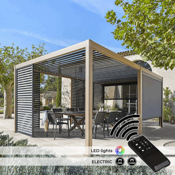 Kerti alumínium pavilon elektromos MEGAN 6x3