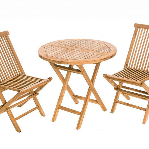 Teak kerti garnitúra FOXI erkély I. 1 + 2 (FREE párnák)