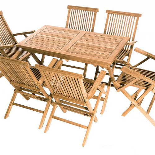 Teak kerti garnitúra IVORY II. 1 + 6 (SZABAD párnák)