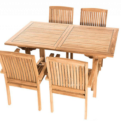 Teak kerti elrendezés TWIN 1 + 4
