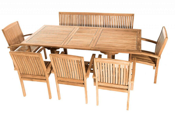 Teak kerti elrendezés TWIN 1 + 5 + 1