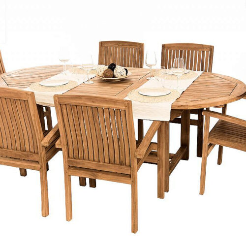 Teak kerti elrendezés OREGON 1 + 6