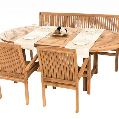 Teak kerti elrendezés OREGON 1 + 2 + 1