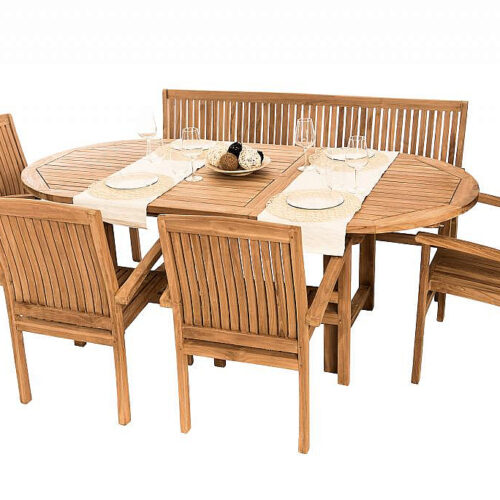Teak kerti elrendezés OREGON 1 + 4 + 1