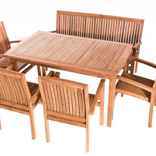 Teak kerti elrendezés HARMONY 1 + 4 + 1