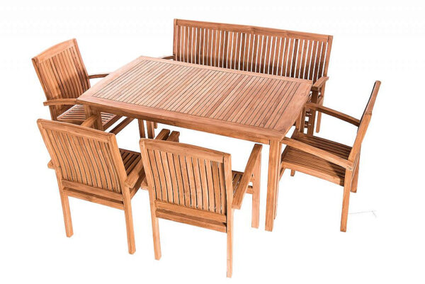 Teak kerti elrendezés HARMONY 1 + 4 + 1