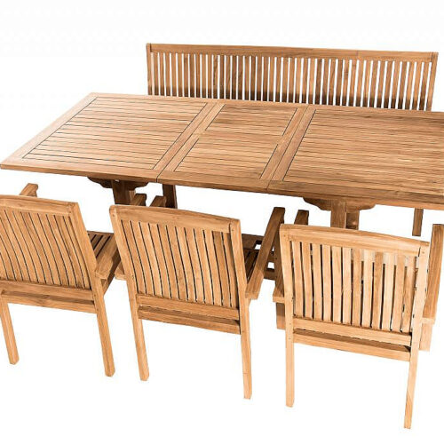 Teak kerti elrendezés TWIN 1 + 3 + 1
