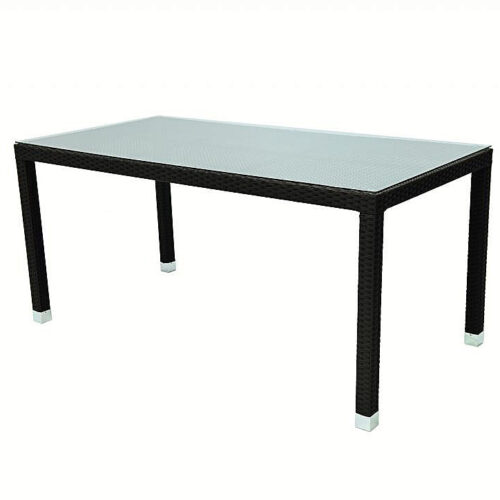 Garden rattan asztal NAPOLI 160x80 cm-es (barna)