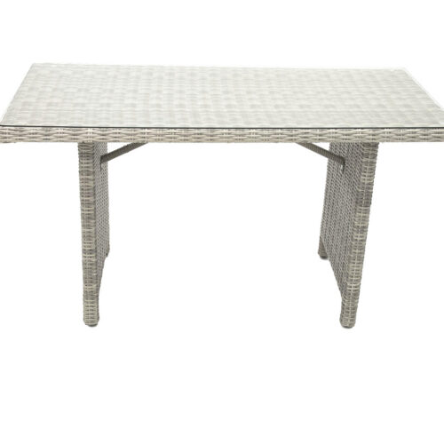 Rattan asztal 140 x 80 cm SEVILLE (szürke)