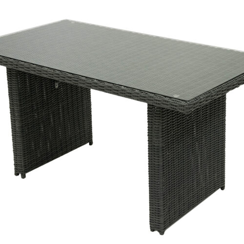 Rattan asztal 140 x 80 cm SEVILLE (antracit)
