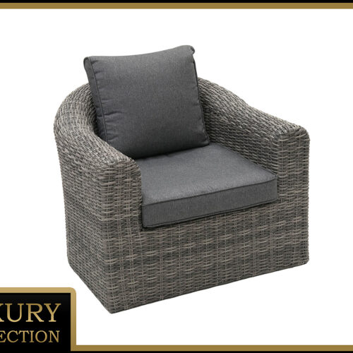 Rattan BORNEO LUXURY fotel (szürke)