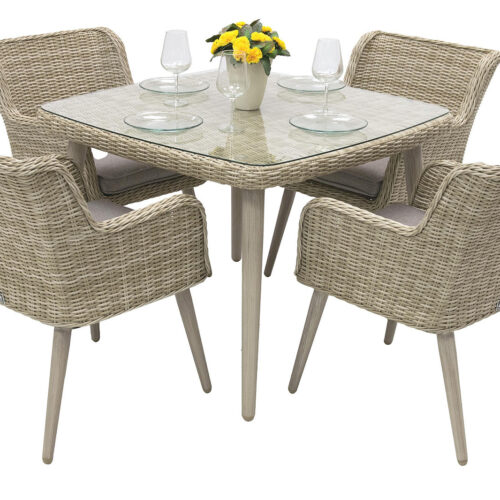Kerti rattan készlet VICTORIA MINI 1+4 (bézs)