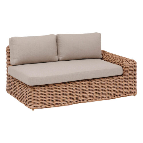 Rattan 2 személyes pad MALAGA (balra)