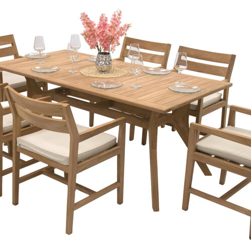 Teak kerti elrendezés WINSTON 1+6