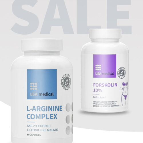 L-arginin és l-citrullin malát kivonat + Forskolin 10% kivonat