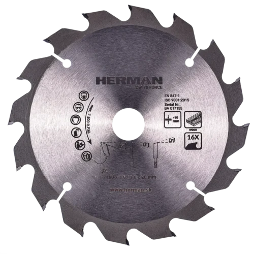 Fűrészlap körfűrészbe HERMAN CW-20 Force 160x1