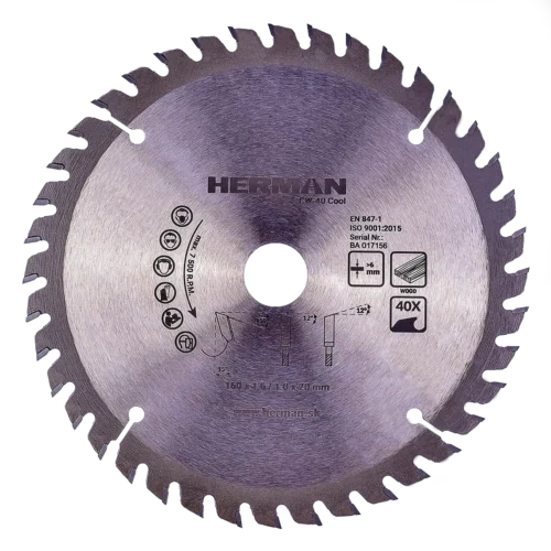 Fűrészlap körfűrészbe HERMAN CW-40 Cool 160x1