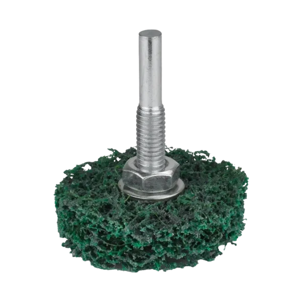 Tisztító tárcsa szárral HERMAN FWK-20/S Dragon Green 50x13x6mm | STRIP-IT + corundum