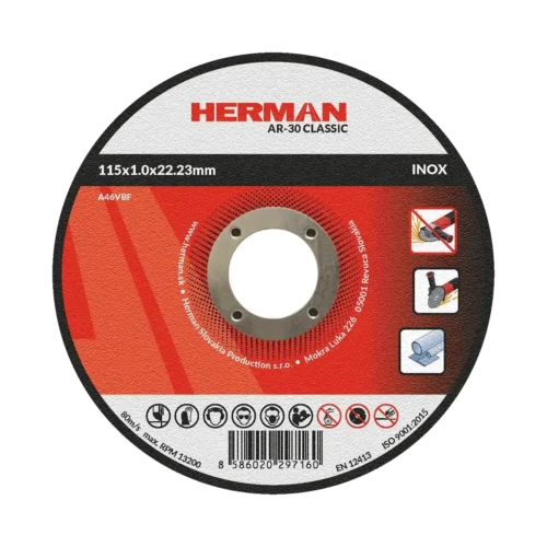 Vágótárcsa HERMAN AR-30 Classic | Rozsdamentes acélhoz 115x1