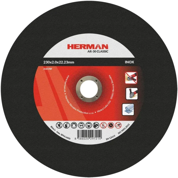 Vágótárcsa HERMAN AR-30 Classic | Rozsdamentes acélhoz 230x2