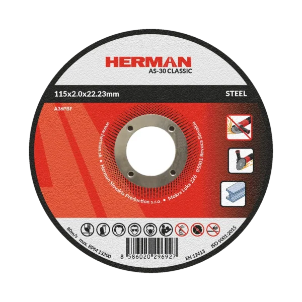 Vágótárcsa HERMAN AS-30 Classic | Acélhoz 115x2