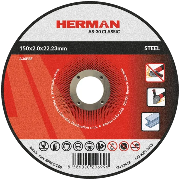 Vágótárcsa HERMAN AS-30 Classic | Acélhoz 150x2