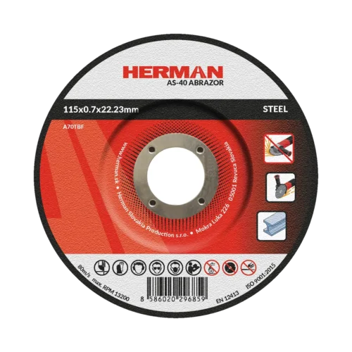 Vágótárcsa HERMAN AS-40 Abrazor | Acélhoz 115x0