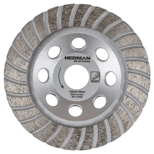 Gyémánt csiszolótárcsa HERMAN GD-40 Precisa Beton finom csiszolására