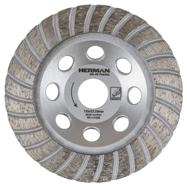 Gyémánt csiszolótárcsa HERMAN GD-40 Precisa Beton finom csiszolására