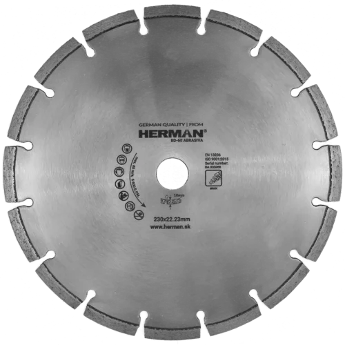 Gyémánt tárcsa HERMAN BD-60 Abrasiva 230x22