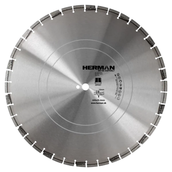 Gyémánt tárcsa HERMAN BD-66 Asphalt 600x25