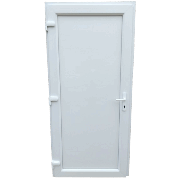 Flat - Műanyag bejárati  ajtó / fehér / 98x208 /