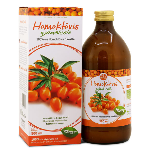 Mannavita HOMOKTÖVIS gyümölcslé 100%-os