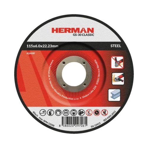 Csiszolótárcsa HERMAN GS-30 Classic | Acélhoz 115x6