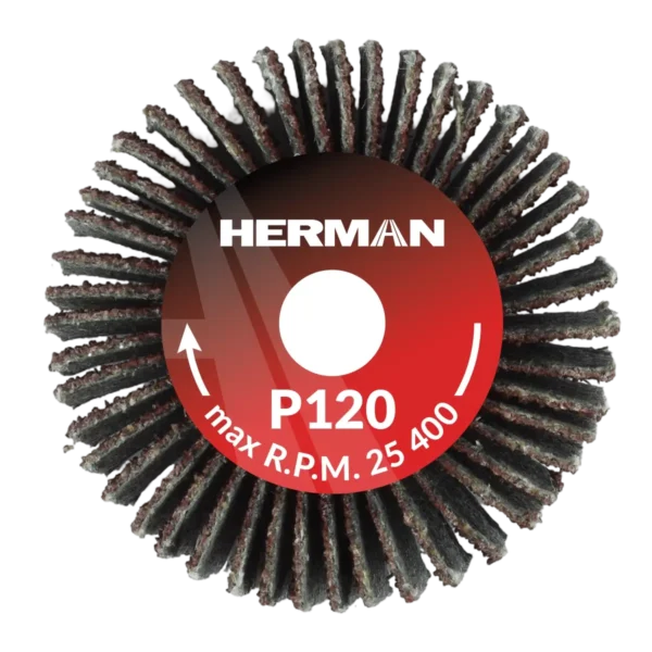 Csiszolótárcsa szárral HERMAN FWS-10/S 30x10x6mm | Corundum | P120