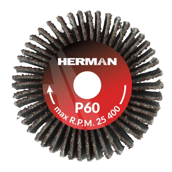 Csiszolótárcsa szárral HERMAN FWS-10/S 30x10x6mm | Corundum | P60