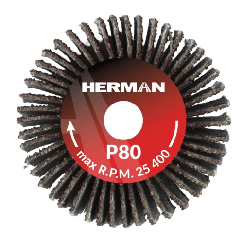 Csiszolótárcsa szárral HERMAN FWS-10/S 30x10x6mm | Corundum | P80