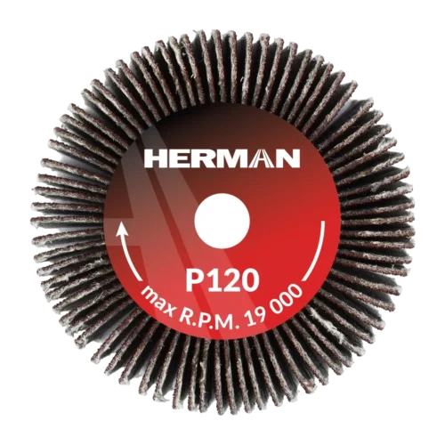 Csiszolótárcsa szárral HERMAN FWS-10/S 40x20x6mm | Corundum | P120