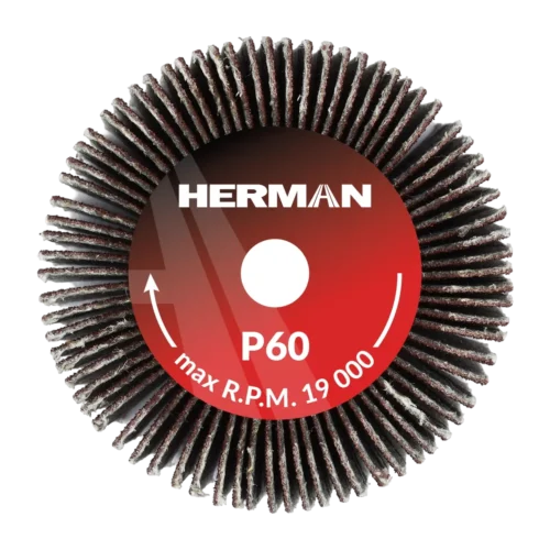 Csiszolótárcsa szárral HERMAN FWS-10/S 40x20x6mm | Corundum | P60