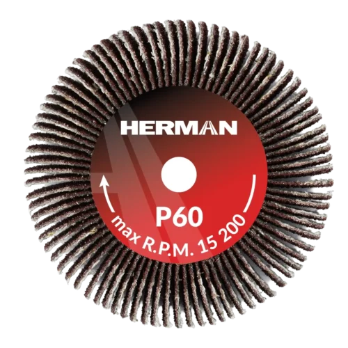 Csiszolótárcsa szárral HERMAN FWS-10/S 50x20x6mm | Corundum | P60