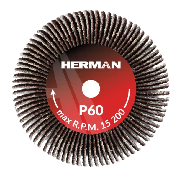 Csiszolótárcsa szárral HERMAN FWS-10/S 50x20x6mm | Corundum | P60
