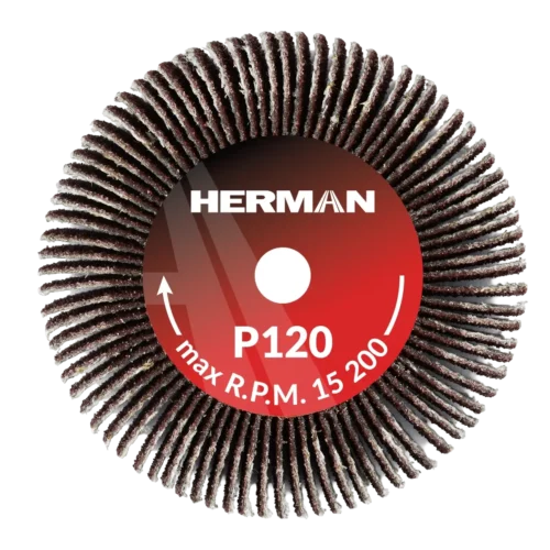 Csiszolótárcsa szárral HERMAN FWS-10/S 50x30x6mm | Corundum | P120