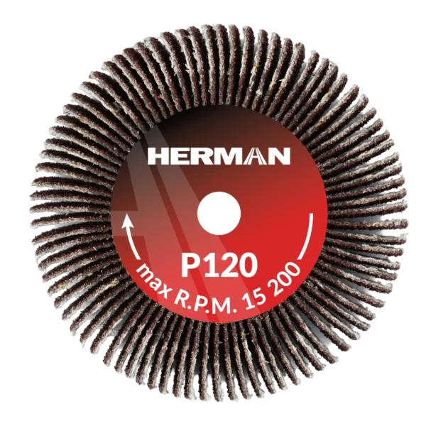 Csiszolótárcsa szárral HERMAN FWS-10/S 50x30x6mm | Corundum | P120
