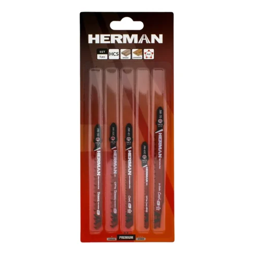 Fűrészlap készlet szúrófűrészhez QJ-50 Wood & Laminat 5 darabos HCS készlet