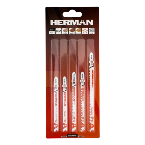 Fűrészlap készlet szúrófűrészhez QJ-60 Wood & Steel 5 darabos BIM készlet