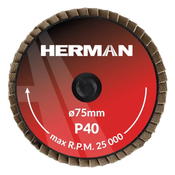 Quick Change lamellás tárcsa HERMAN MLX-10/QC-RS 75mm | Ceramic | P40