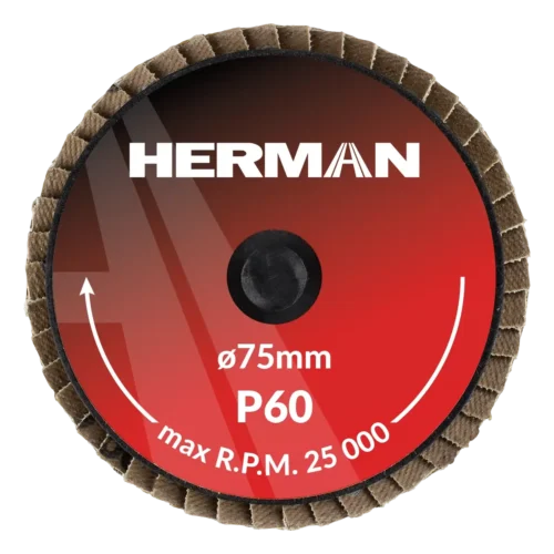 Quick Change lamellás tárcsa HERMAN MLX-10/QC-RS 75mm | Ceramic | P60
