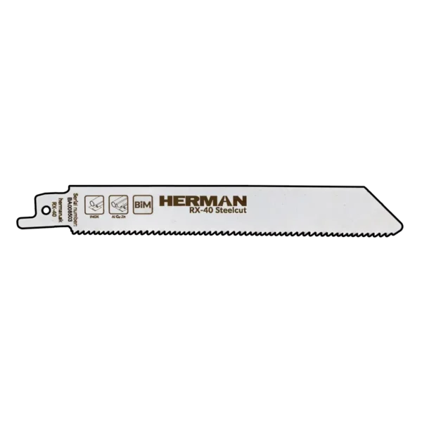 Fűrészlap szablyafűrészhez HERMAN RX-40 SteelCut 150/130x19x1
